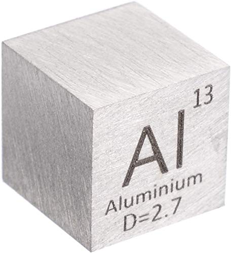 10 mm-es Alumínium Fém Kocka 99.99% Tisztaságú az Elem Gyűjtemény kísérleti Anyag Hobbi Anyag Blokk Megjelenítése