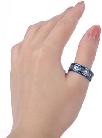 2023 Új Női Gyűrű Divat Intarziás Gyémánt Gyűrű Személyiség Női Gyűrű Ékszer Eljegyzési Gyűrű Croissant Gyűrűk (Kék, 8)