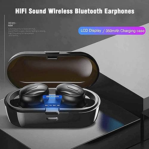 Hoseili【2022editionBluetooth Fejhallgató】.Bluetooth 5.0 Vezeték nélküli Fülhallgató in-Ear Sztereó Hang Mikrofon Mini Vezeték
