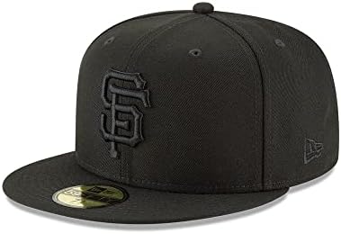 59Fifty Sapka MLB Alapvető San Francisco Giants Fekete/Fekete Ellátott Baseball Sapka