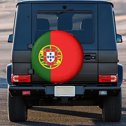 A Portugália lobogója Minta Nyomtatás Pótkerék Fedél Kormányt Védelmező Vízálló Porálló Uv Ellenálló a Jeep Kemping, Utazás,