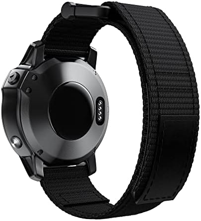 EKINS Sport Fonott Nylon Hurok Watchband Wriststrap A Garmin Fenix 7 7X 6X 6Pro 5X 5Plus 3HR EasyFit gyorskioldó 26 22mm Csuklópánt