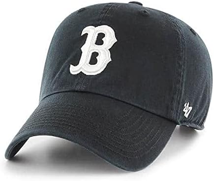 '47-Ben A Boston Red Sox Takarítani Apa Sapka Baseball Sapka - Fekete/Fehér
