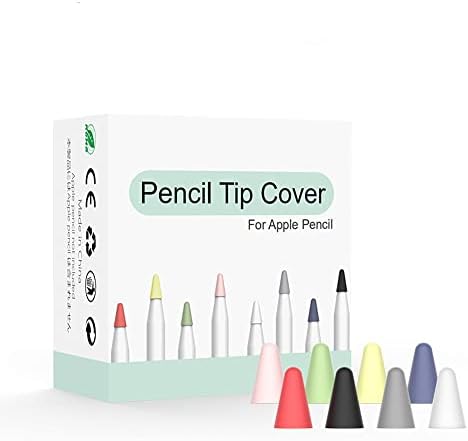 A SZERELEM MEI 8 Pack Tippek Cover az Apple Ceruza 1. 2 Generációs Szilikon Tollhegy Nagybetűs Írás Védelem Tartozékok Ultra