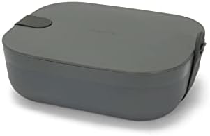 W&P Porter uzsonnás Doboz, 3 Rekesz Bento Box Stílusú Hordozható Felnőtt Ebédet racsnis Heveder - Élelmiszer-Tartály, BPA Mentes, Mosogatógépbe,