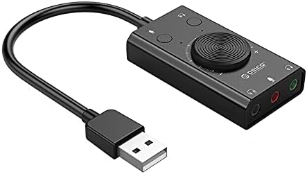 Külső USB-s hangkártya Sztereó Mikrofon, Hangszóró, Fülhallgató, Audio Jack, 3,5 mm-es Kábel Adapter Mute Kapcsoló, Hangerő