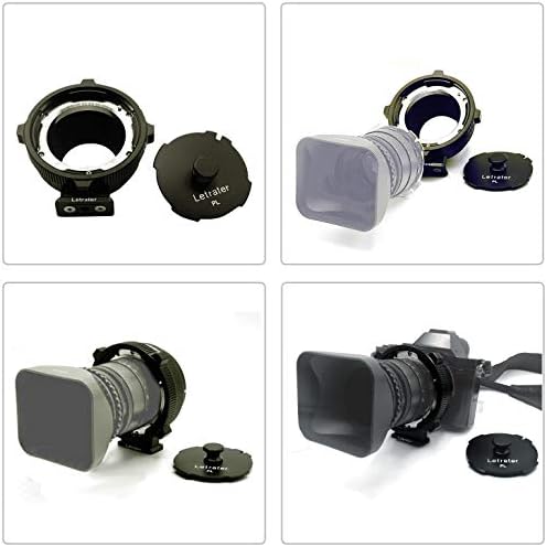 Letrater PL-EOS R Canon RF Mount Adapter-Pl Objektív Canon EOS R, R5, R6, C70, Komodo Kamerák，Matt Fekete