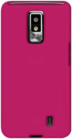 Amzer AMZ93278 Szilikon Jelly Bőr Esetben Fedezi az LG Spectrum VS920 - Kiskereskedelmi Csomagolás - Pink