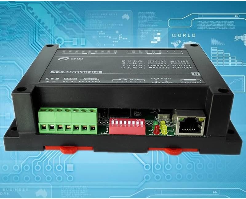 Davitu Motor Vezető - 8-csatornás analóg bemenet RJ45 Ethernet modul RS485 232 interfész MODBUS TCPIP jegyzőkönyv - (Feszültség: