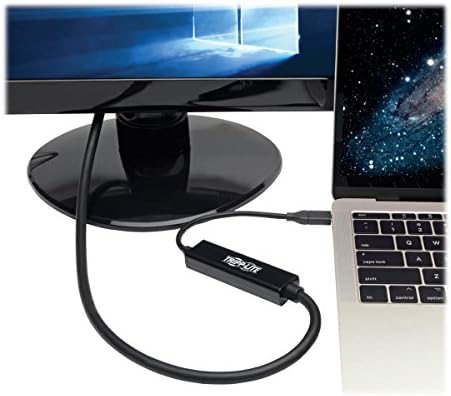Tripp Lite USB-C-DisplayPort-4K Adapter Kábel Thunderbolt 3 Kompatibilis, M/M, USB Típus C DP, USB-C, USB Típus C-6' 6 láb (U444-006-DP), fekete