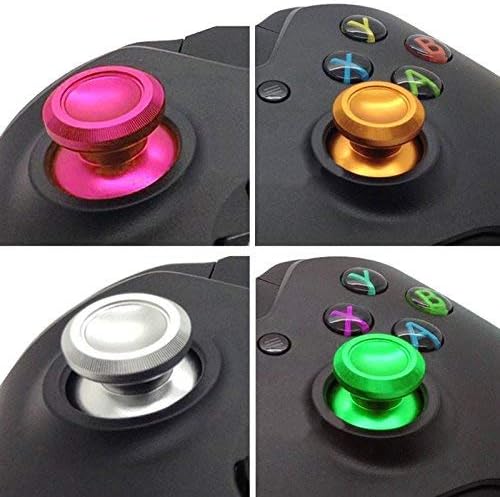 az Xbox Egy PS4 Vezérlő Analóg Thumbsticks Joystick Kap Hüvelykujj Stick Caps Fém Alumínium Ötvözet Gomba Kap (8 DB Multicolor)
