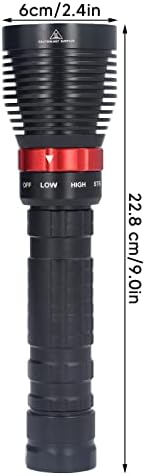 Búvárkodás Zseblámpa, Magas Fényerő 5000LM Víz alatti Lámpa 328.1 ft Víz alatti Búvárkodás