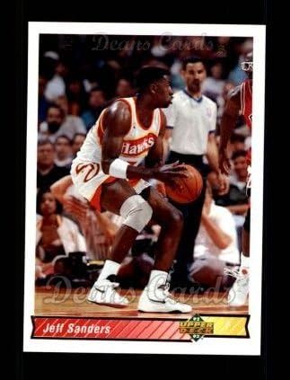 1992 Felső szint 270 Jeff Sanders-Atlanta Hawks (Kosárlabda Kártya) NM/MT Hawks Georgia Déli Egyetem