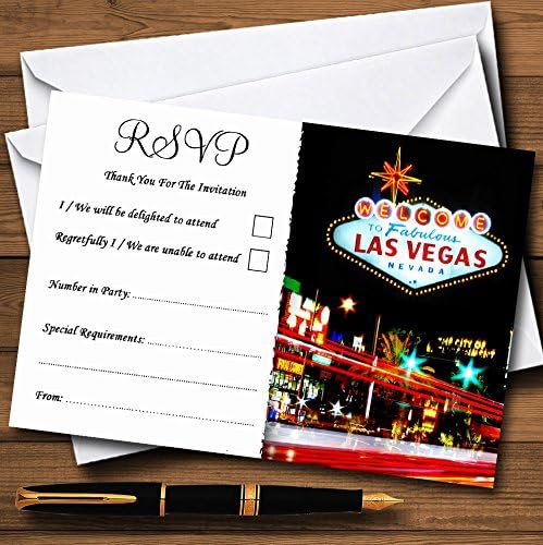 A Las Vegas Strip Személyre szabott MEGHÍVÓ Kártya