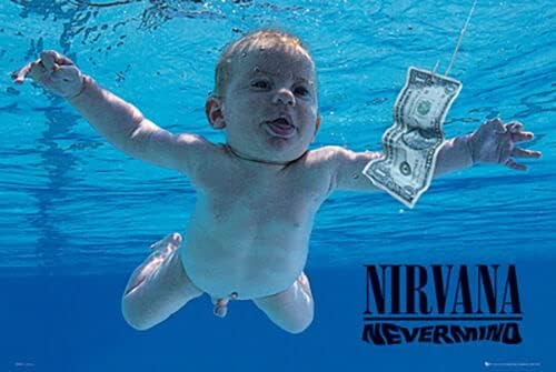 Kép Házaló Nirvana Nevermind Grunge Rock Zenekar Művészeti Poszter Nyomtatása Kép Teljes Mérete 24x36 Cm