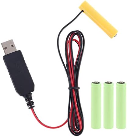 Diarypiece USB-LR03 AAA Akkumulátor-Eliminator Kábel, 1-4db AA Elem LED Walkie-Talkie Tartozékok