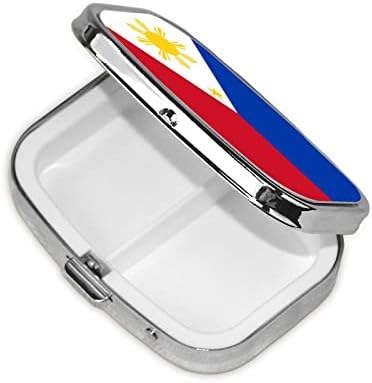 Köztársaság, Fülöp-szigetek Zászló Tér Mini Tabletta Doboz Utazás Barátságos Hordozható Kompakt Tabletta Esetében Tükör