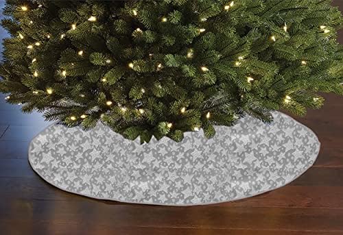 lovemyfabric 56 Kerek Fa Szoknya Karácsonyra & Holiday Tree Decor / Hópelyhek / karácsonyfák / Csillagok (Piros, Brokát Csillag)