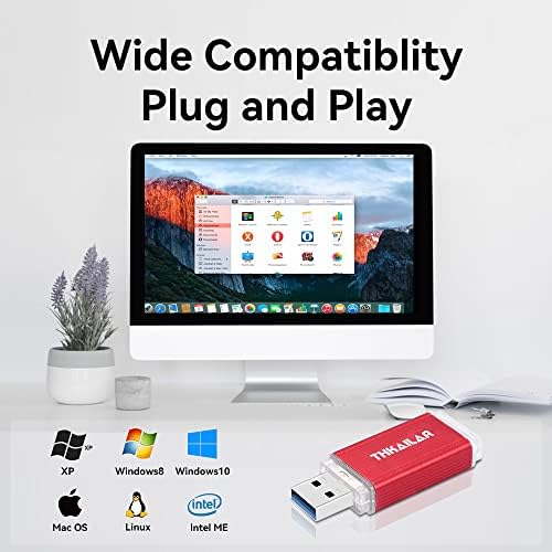 THKAILAR 64 gb-os USB-C Flash Meghajtó Típus C Típus A Kikötők, valamint a 256 gb-os Flash Meghajtó Típus Port