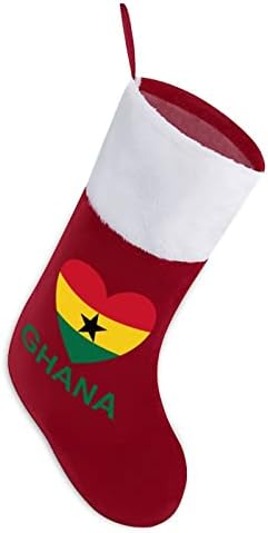 A szerelem Ghána Karácsonyi Harisnya Klasszikus Lógó Díszek Fehér Mandzsetta Candy Táska, Családi Nyaralás, Party Dekoráció