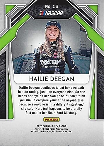 DEDIKÁLT Hailie Deegan 2020 Panini Prizm Verseny HIVATALOS KEZDŐ KÁRTYA (4 Szörnyeteg Vezető) ARCA Sorozat Aláírt Gyűjthető NASCAR Kártyára