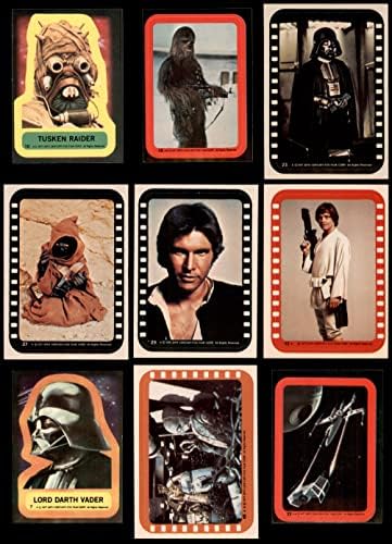 1977 Topps Star Wars Matricák Részleges Teljes Készlet (Kártya) NM