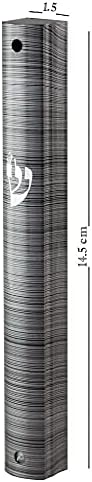 MEZUZAH Alumínium ESETBEN Jogosult Egyéni Stick Vízálló Gumi Dugó Ezüst shin 6 Csomag (Fekete Ezüst Vonalak, 5.3/4 Cm 12 cm-es Tekercs)