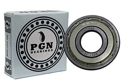 PGN (2 Csomag) 6201-ZZ Csapágy - Kent Chrome Acélból Zárt golyóscsapágy - 12x32x10mm Csapágyak, Fém Pajzs & Magas RPM Támogatás