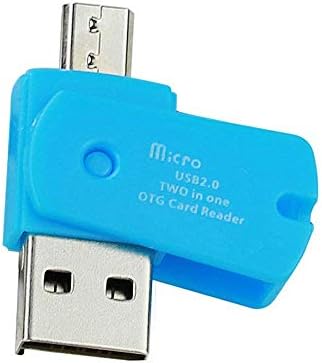 OTG Micro USB-USB 2.0 Micro SD / TF Kártya Adapter for Android Telefon, Okostelefon, Mobiltelefon,Kék