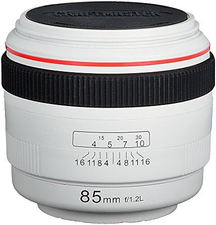 CraftMaster LenzCoaster – Prémium Minőségű Kamera Lencséje Replika, Ami egyben Készlet 5 Italt Alátétek Szilikon Padding; Fehér,
