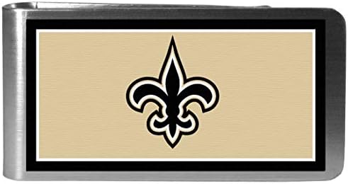 Siskiyou Sport NFL New Orleans Saints Hétvégén Tárca & Szín pénzcsipesz, Fekete, Egy Méret