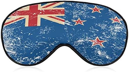 Új-Zéland Retro Zászló Aludni Szem Maszk Puha Vicces Szem Árnyék Kendőt Szem Fedezze Alszik Maszk Utazás