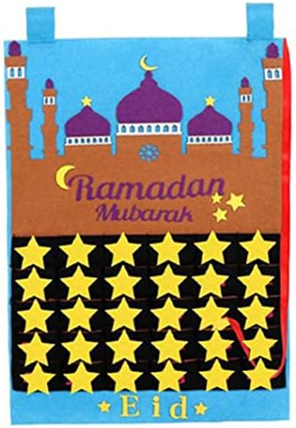 Ramadán Adventi Naptár Eid Mubarak Adventi Naptár Ramadan Falra Naptári Számozott Visszaszámlálás Naptári Ramadan Visszaszámlálás