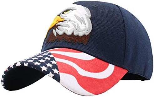 Divat USA Sas Amerikai Zászló Baseball Sapka Hímzett Amerika USA baseball Sapka 3D Hímzés Állítható Pamut Sapka