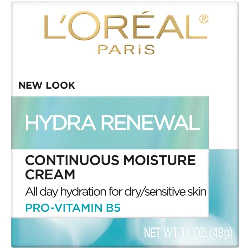 L ' Oreal Paris Bőrápoló Hydra-Megújítási Arc Hidratáló B5 Pro-Vitamin a Száraz, Érzékeny Bőrt, Minden Napos Hidratálást, 1.7 Oz