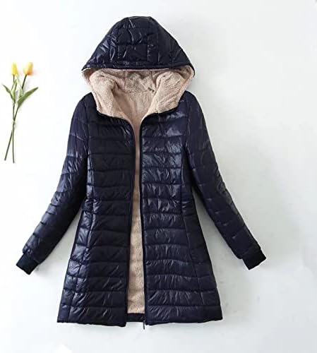Vízálló Kabátok Női Hosszú Ujjú Téli Őszi Divat Gallér Borsó Réteg Fleece Gallér Zsebében Dzseki Kabát