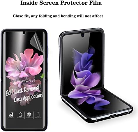 [3 Csomag]Képernyő Védő Célja a Samsung Galaxy Z Flip 4 5G 2022, 3 Csomag a Belső Képernyőn öngyógyító TPU Film karcálló