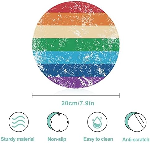 LMBT Meleg Jogok Zászló üvegvágó Táblák Kerek lehullik Személyre szabott, Egyéni Vágott Szőnyeg Konyha Könnyen tisztítható