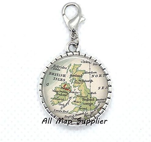 AllMapsupplier Divat Cipzár Húzza Brit-Szigetek térkép Cipzár Húzza,Anglia térkép Homár Csattal,Nagy-Britannia térkép Homár Csattal,Anglia