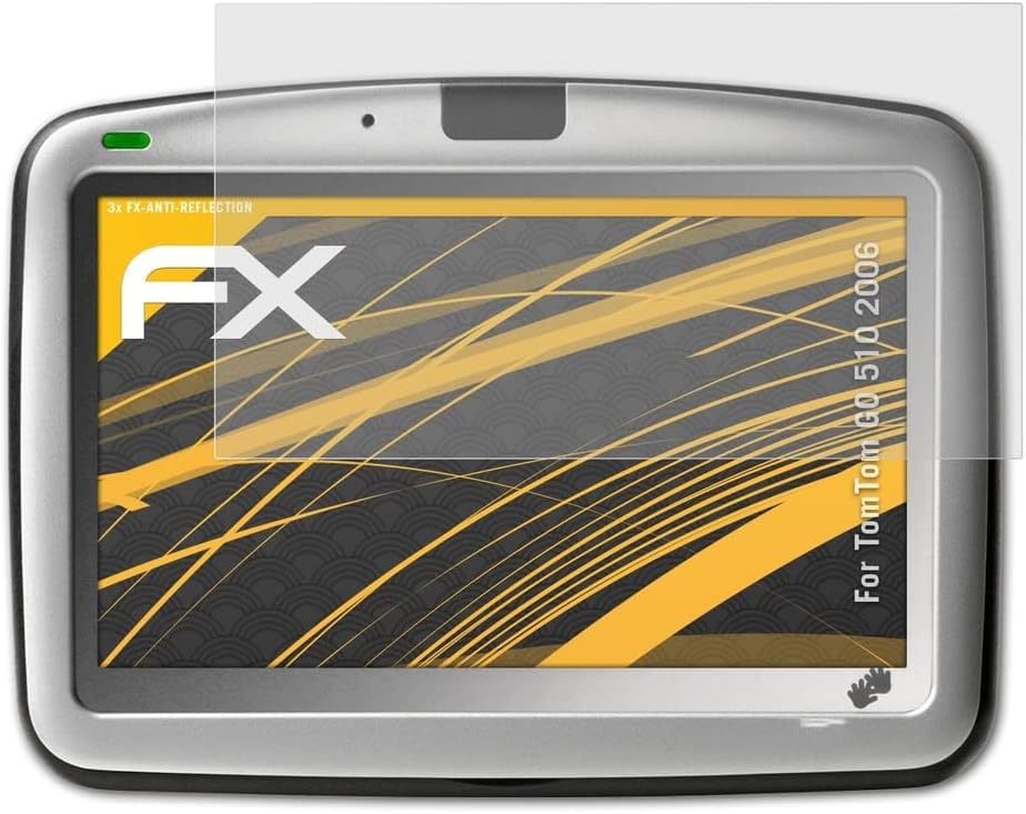 atFoliX képernyővédő fólia Kompatibilis a Tomtom GO 510 2006 Képernyő Védelem Film, Anti-Reflective, valamint Sokk-Elnyelő FX
