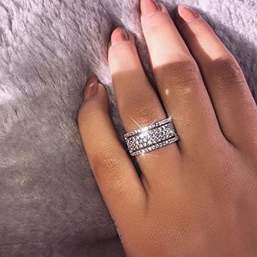 Ígéret Gyűrű Női Kerék Gyémánt Gyűrű Elegáns Strasszos jegygyűrű Ékszer, Női Divat, Cirkon, Eljegyzési Gyűrűk, jegygyűrűk