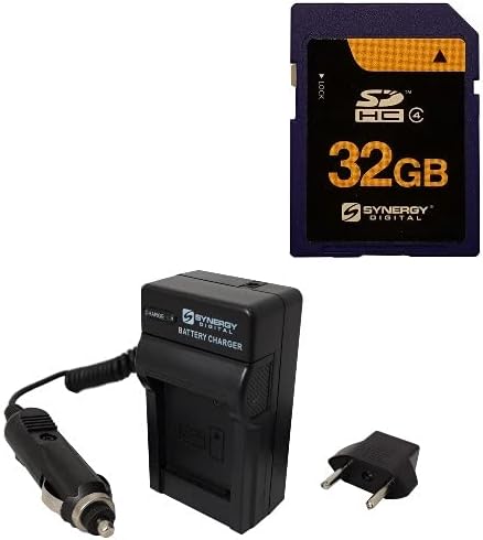 Kiegészítő Készlet Kompatibilis a Szinergia Digitális Dolgozik a Sony HDR-CX455 Full HD Videokamera tartalmazza: SDM-109 Töltő, SY-SD32GB Memória