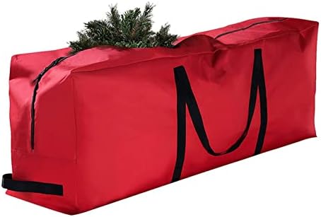 48in/69in karácsonyfa tárolóban,karácsony fa tároló doboz, műanyag kemény fa tároló táska karácsonyi tároló műanyag kuka kerekekkel