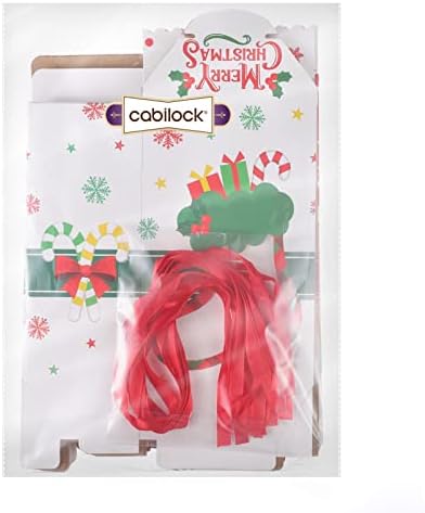 Cabilock 18 Pack Dobozok, Csomagolás Újrahasználható Kézműves Papír Dobozok Xmas Fél Javára Táskák Tészta Cookie-k Cukorka, Csokoládé