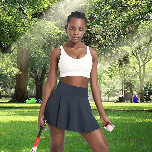 Raleyooze Női Tenisz Szoknya, 3 Zsebbel Magas Derekú Sportos Golf Szoknyák Skorts a Futó Alkalmi