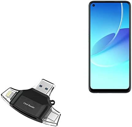 BoxWave Smart Modul Kompatibilis Oppo Reno 6Z (Smart Modul által BoxWave) - AllReader SD Kártya Olvasó, microSD Kártya Olvasó SD-Kompakt