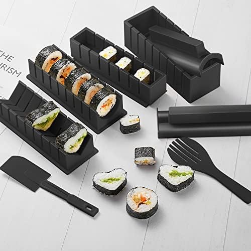 SZIA NINGER Sushi Szett Deluxe Edition Teljes Sushi Készítő Készlet 17PCS Haza Sushi Penész Nyomja meg a Sushi Rizs Roll