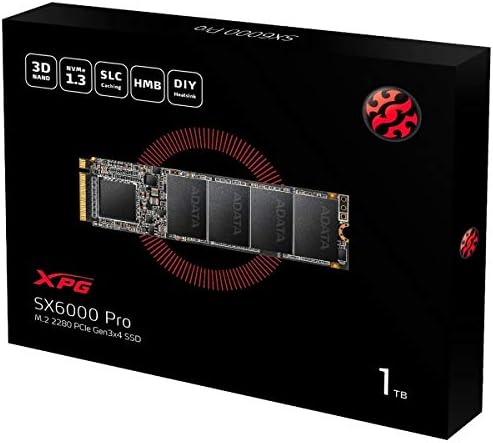 XPG SX6000 Pro 1 tb-os PCIe 3D-s NAND PCIe Gen3x4 M. 2 2280 NVMe 1.3 R/W akár 2100/1500MB/s SSD (ASX6000PNP-1TT-C)