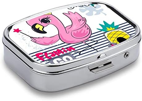 Zsebében Tabletta Esetben Aranyos Flamingó Utazási Tabletta Jogosultja Tárolás a Gyógyszer Kiegészítő, Vitamin Hal Olaj 2.2x1.6in