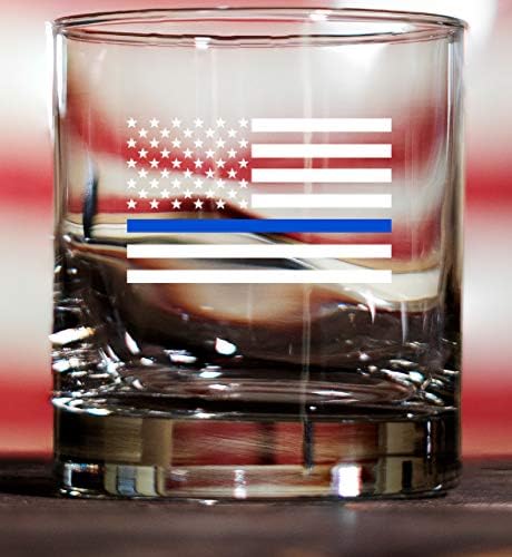 Szerencsés Lövés - Amerikai USA Zászló Kék Vonal Tervezési Whiskys Üveg | amerikai Egyesült Államok Alkotmánya, valamint Mi, A Nép, |
